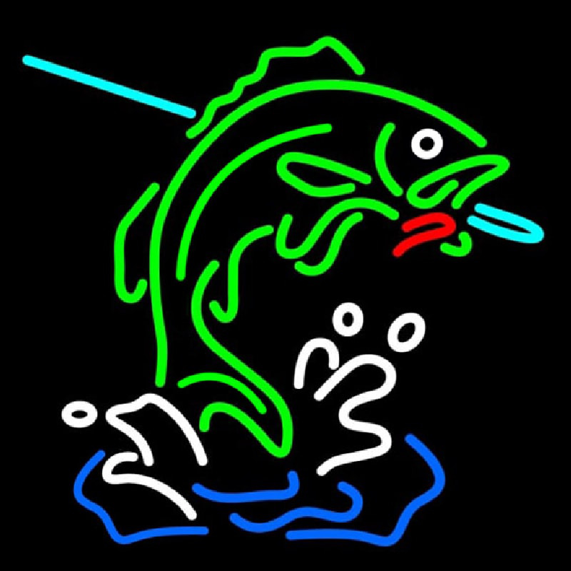 Fish Logo Neon Skilt