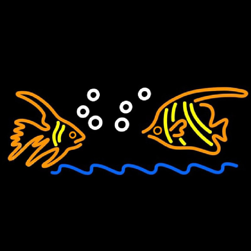 Fish Logo Neon Skilt