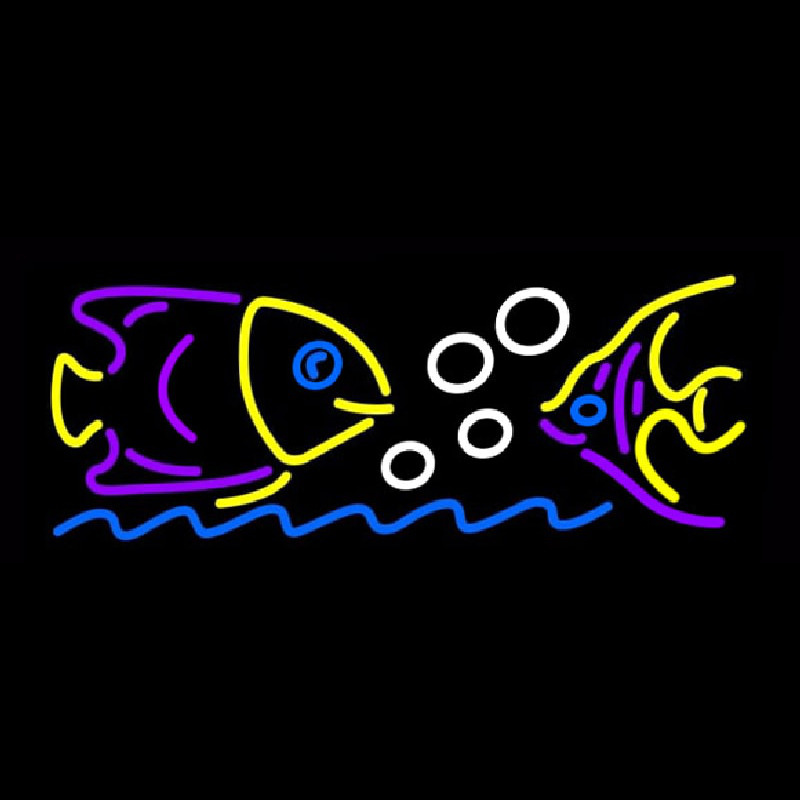 Fishes Neon Skilt