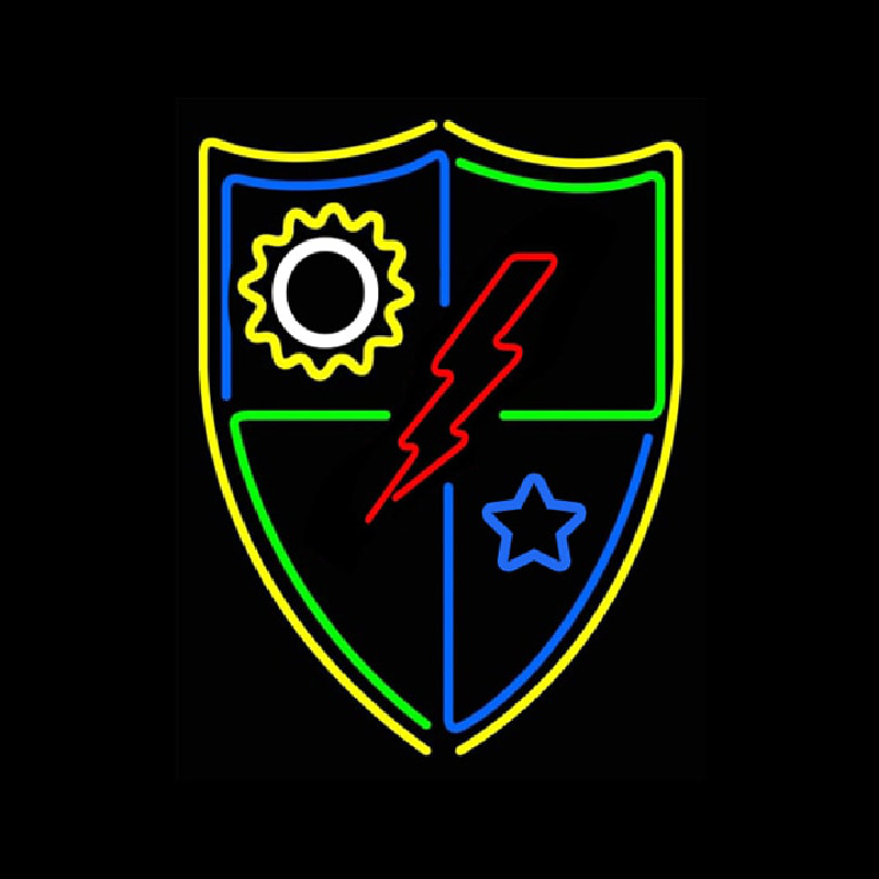 Flash Shield Logo Neon Skilt