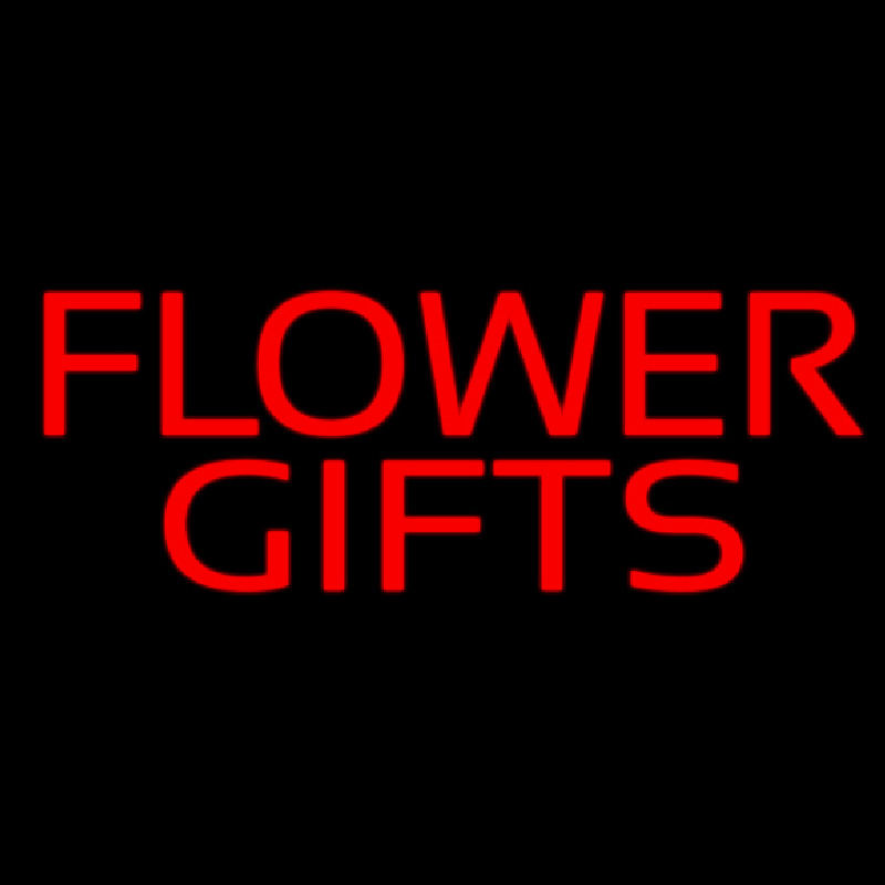 Flower Gifts In Block Neon Skilt
