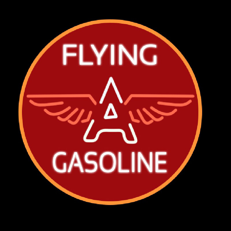 Flying a Gasoline Neon Skilt
