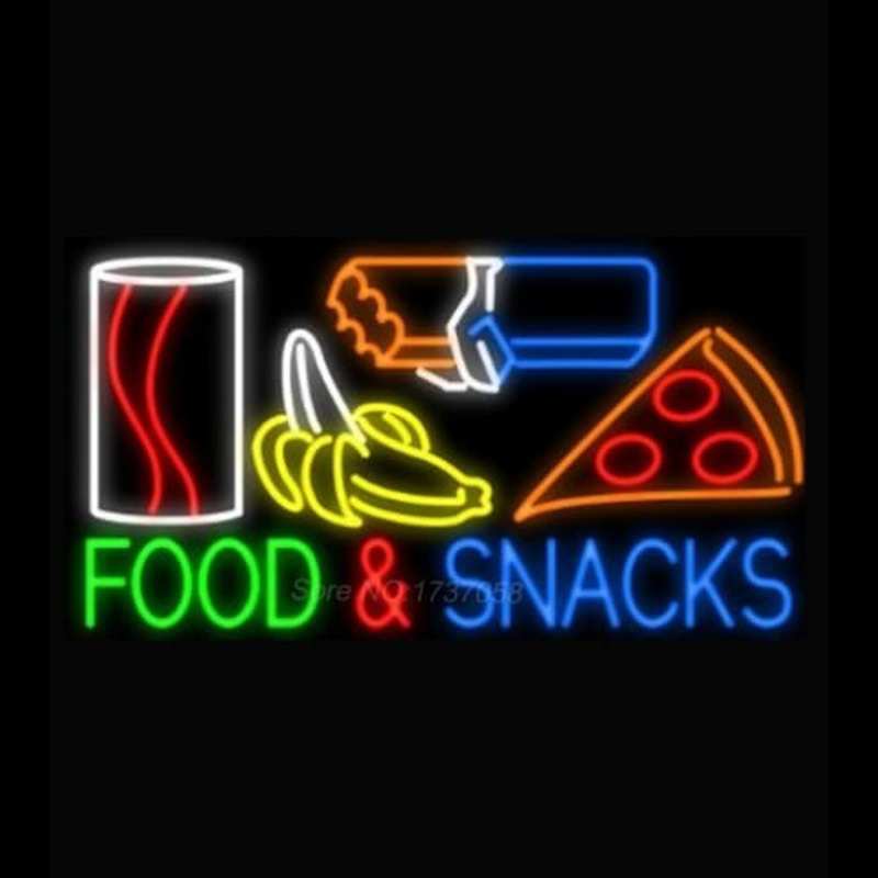 Food and Snacks Neon Skilt