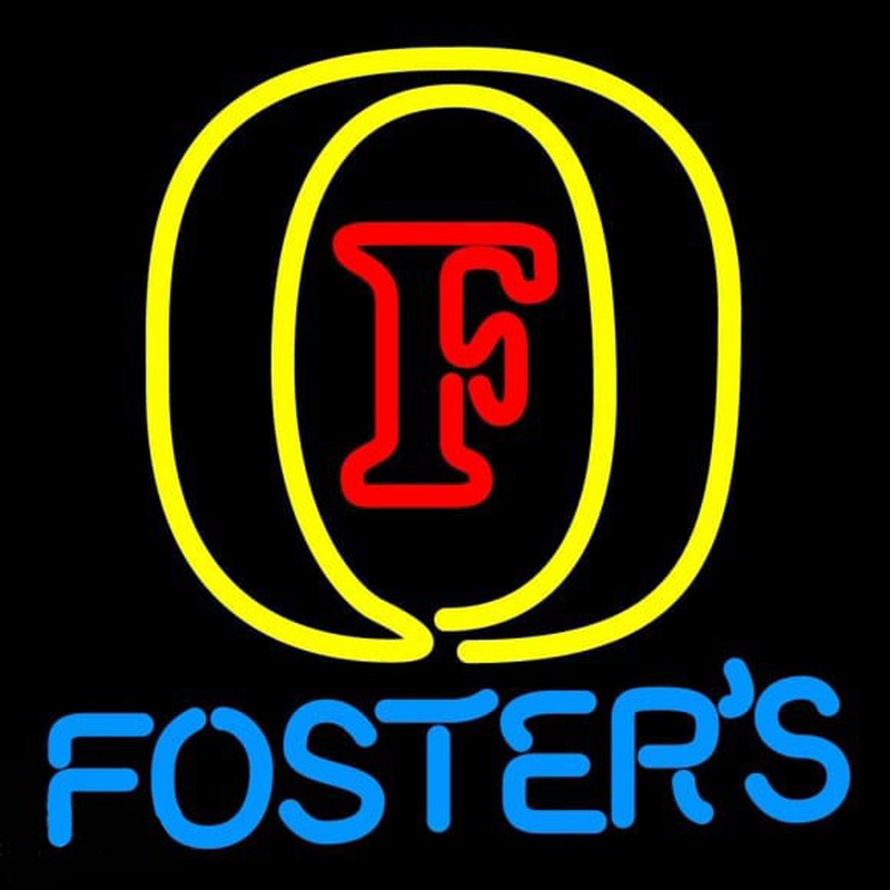 Fosters Initial Beer Sign Neon Skilt