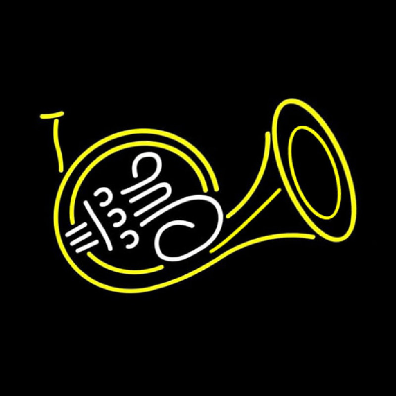 French Horn Neon Skilt