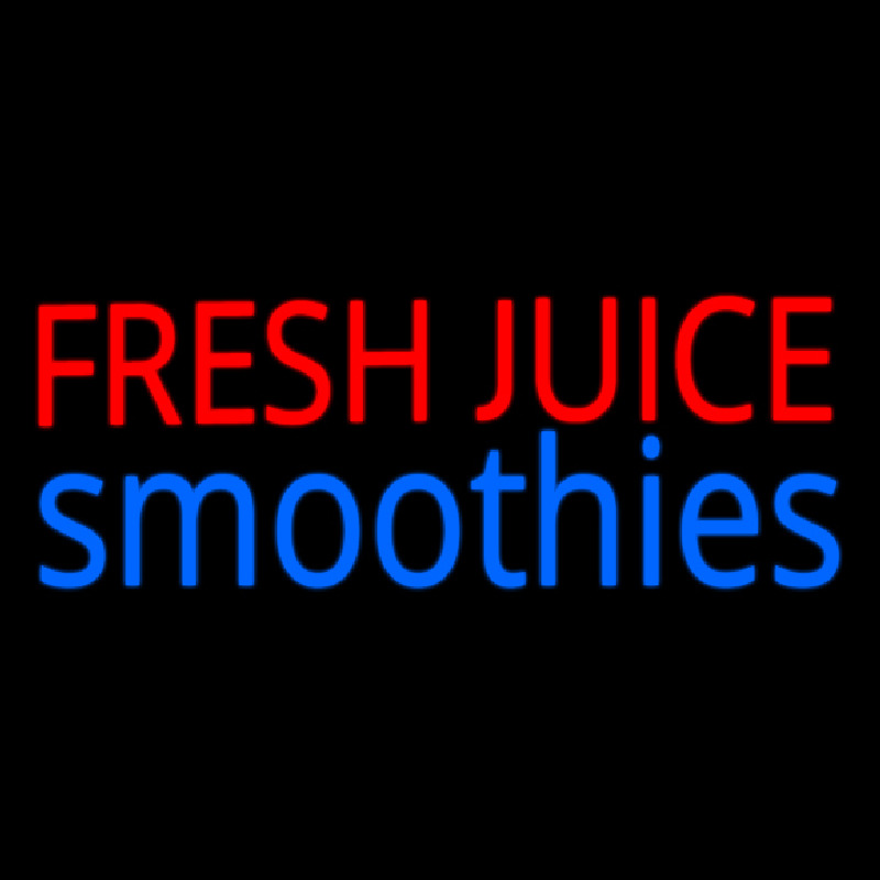 Fresh Juices Smoothies Neon Skilt