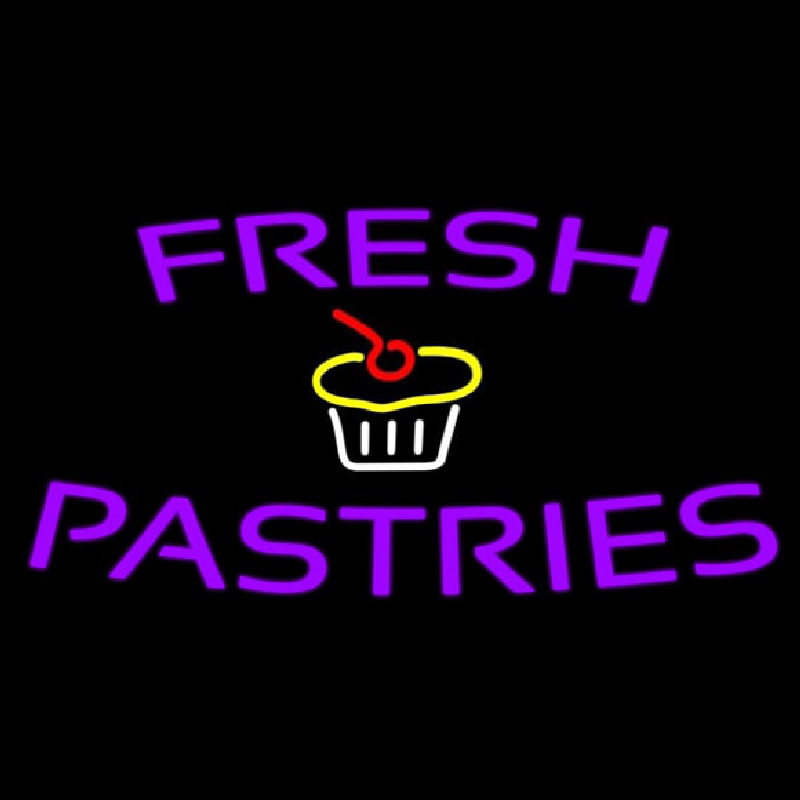 Fresh Pastries Neon Skilt