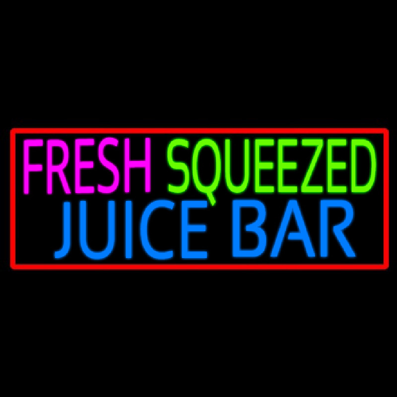 Fresh Squeezed Juice Bar Neon Skilt