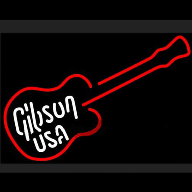 GIBSON USA ELECTRIC GUITAR Neon Skilt