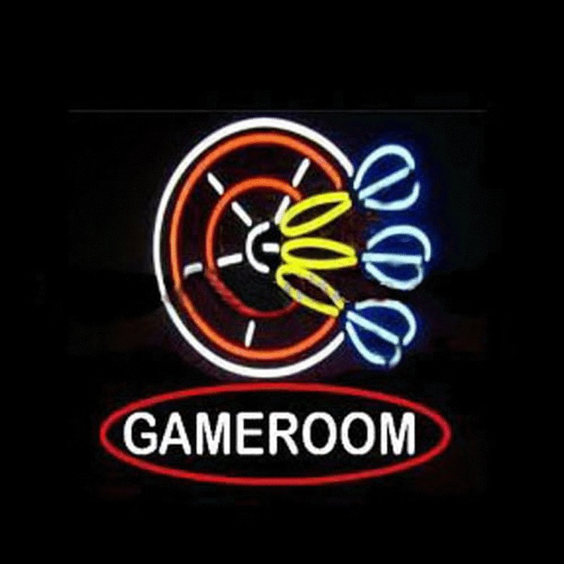 Gameroom Dart Butik Åben Neon Skilt