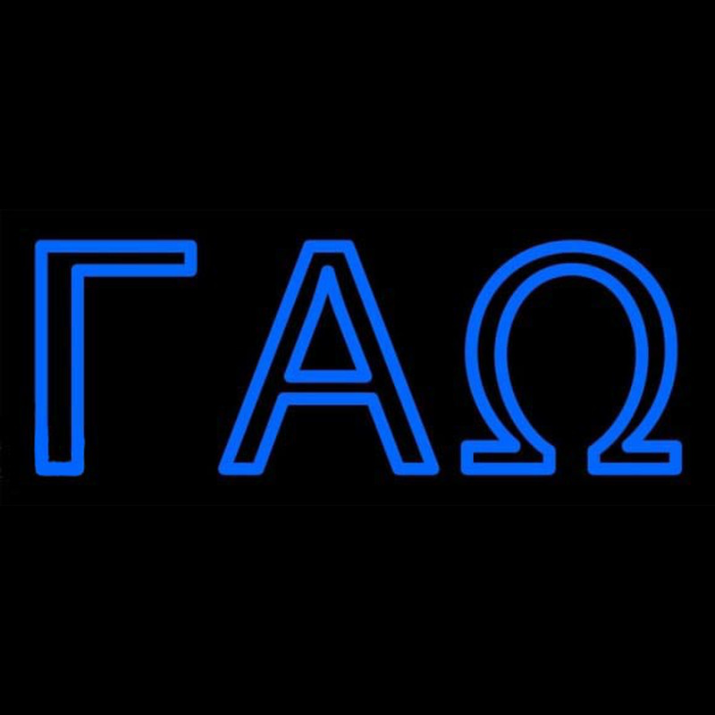 Gamma Alpha Omega Neon Skilt
