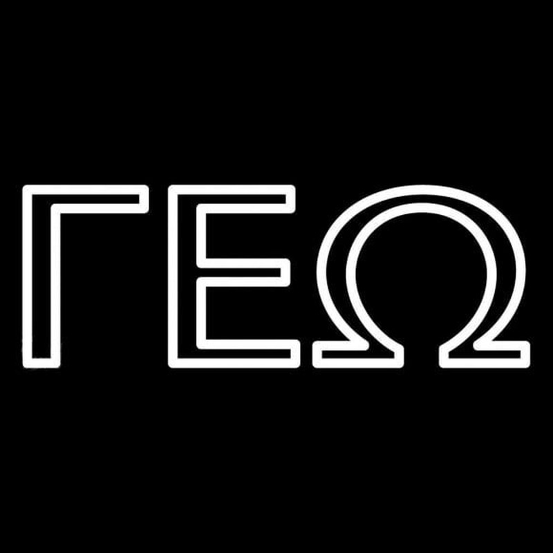 Gamma Epsilon Omega Neon Skilt