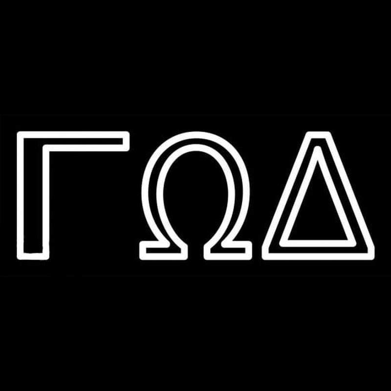 Gamma Omega Delta Neon Skilt