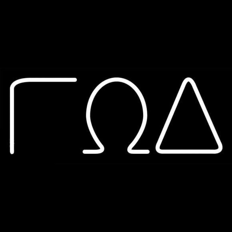 Gamma Omega Delta Neon Skilt