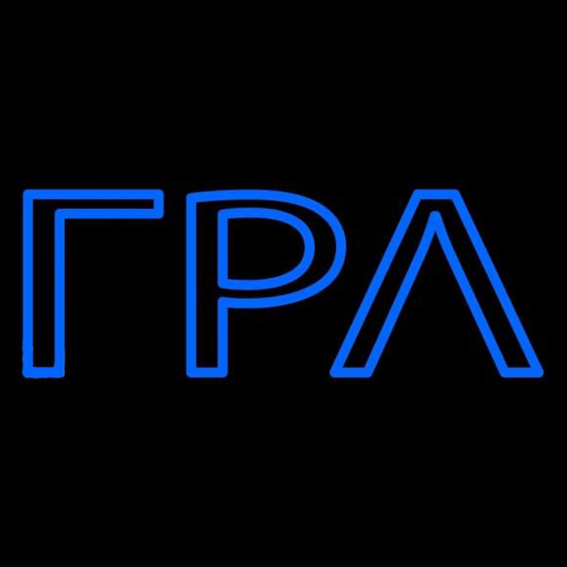 Gamma Rho Lambda Neon Skilt