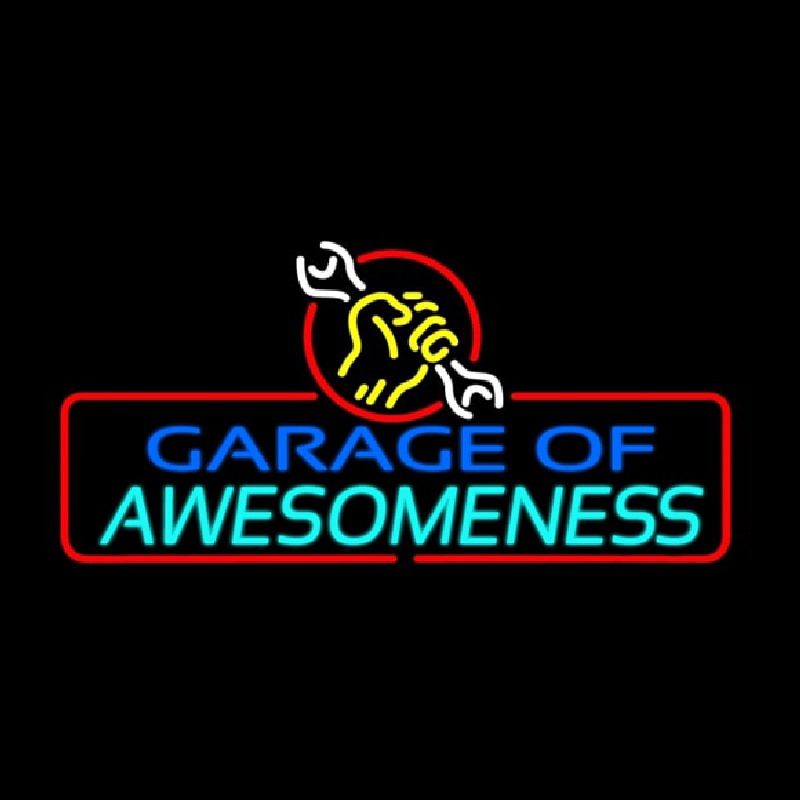 Garage Of Awesomeness Neon Skilt