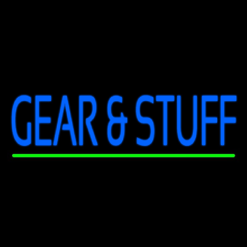 Gear And Stuff Neon Skilt