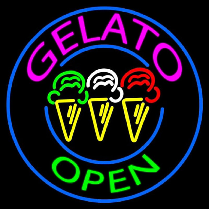 Gelato Neon Skilt