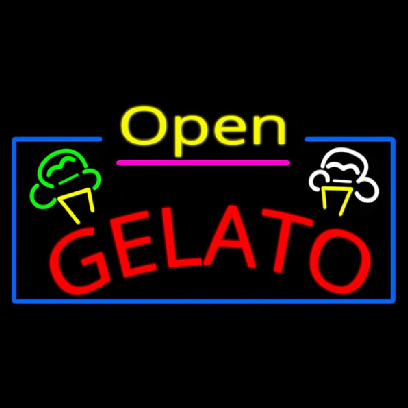 Gelato Neon Skilt