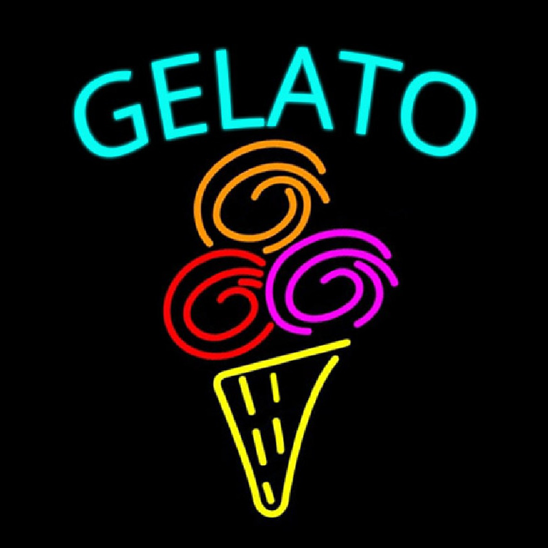 Gelato Neon Skilt