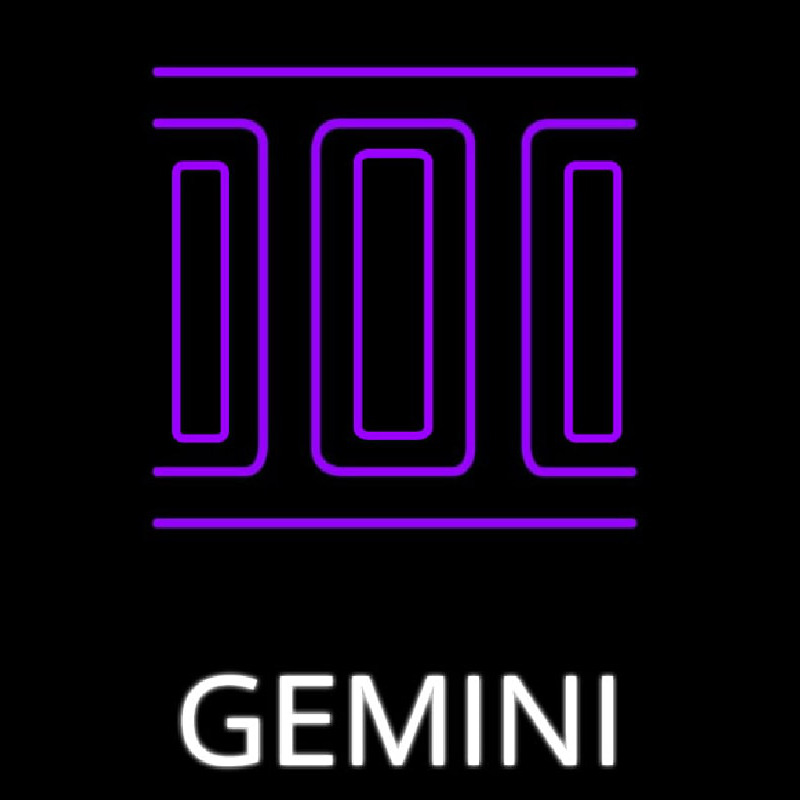 Gemini Icon Neon Skilt