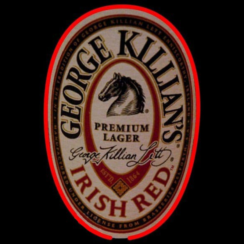 George Killians Irish Red Beer Sign Neon Skilt