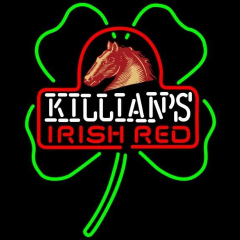 George Killians Irish Red Shamrock Beer Sign Neon Skilt
