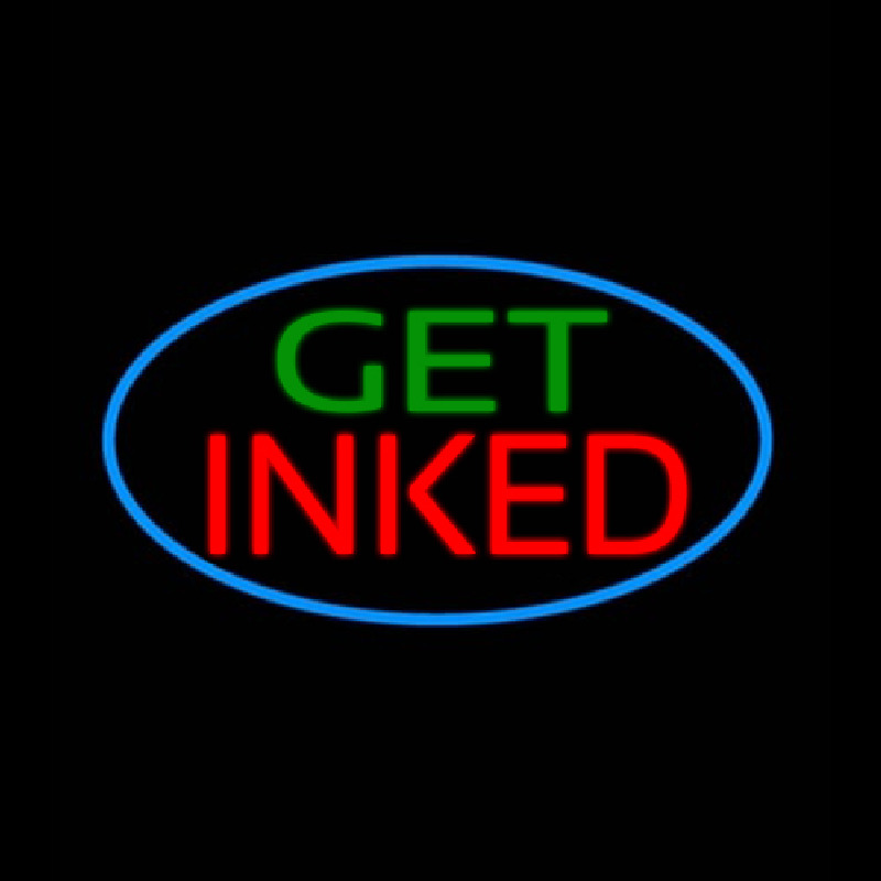 Get Inked Neon Skilt