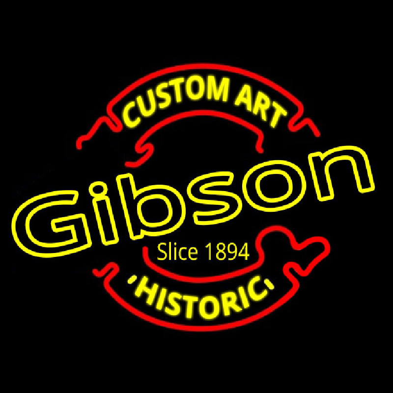 Gibson Guitar Custom Art Historic Neon Skilt