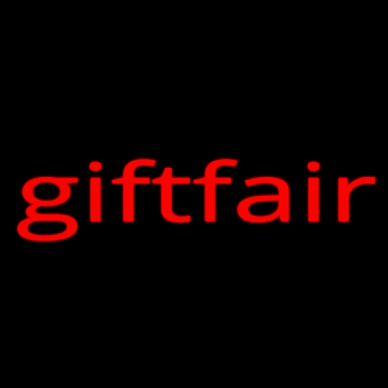 Gift Fair Neon Skilt