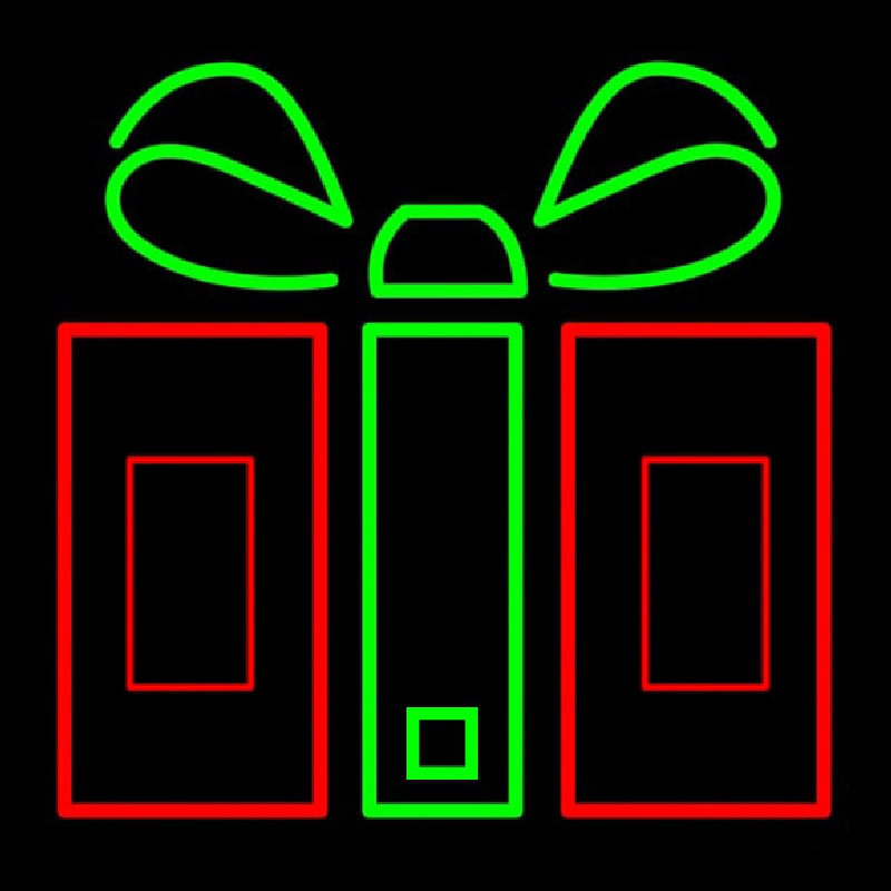 Gift Icon Neon Skilt