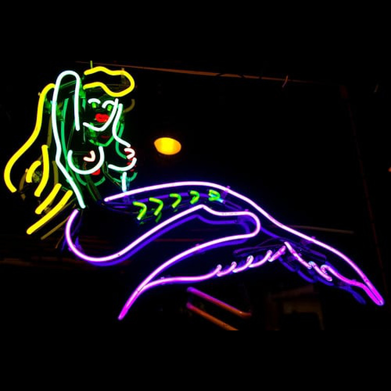 Girl Tattoo Neon Skilt