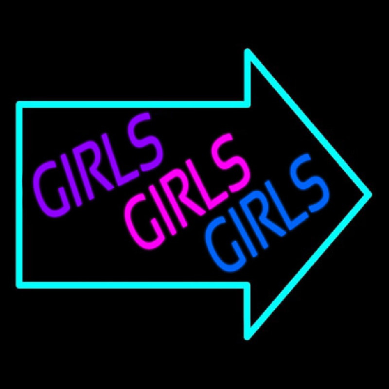 Girls Girls Girls Neon Skilt