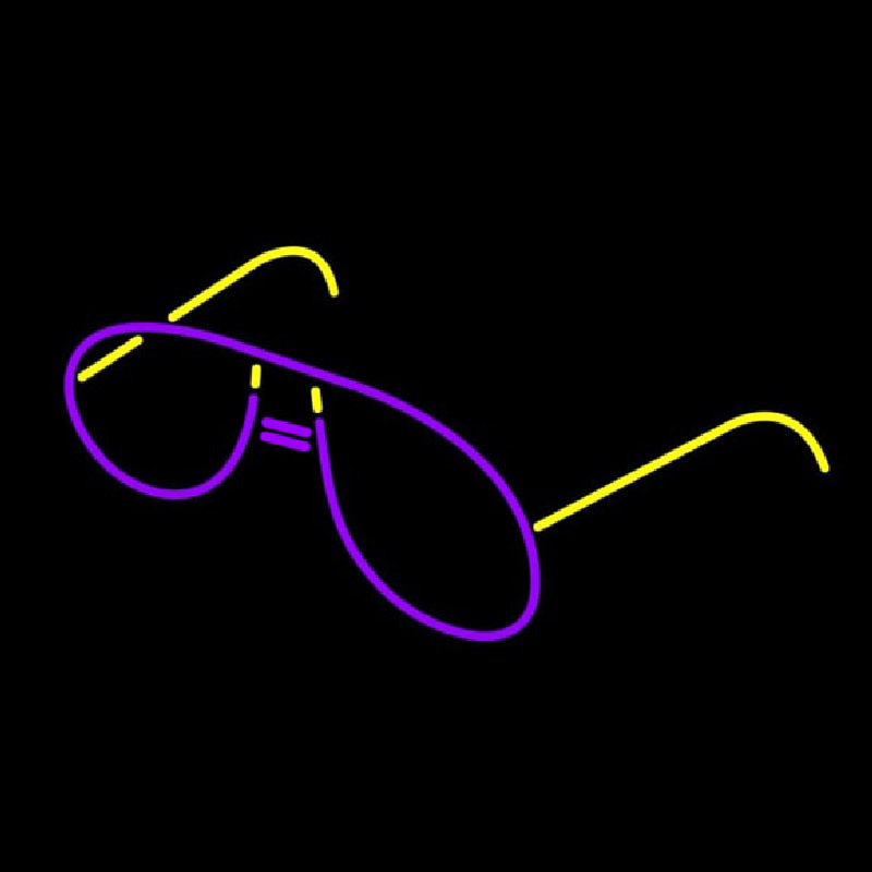 Glow Eye Glasses Neon Skilt