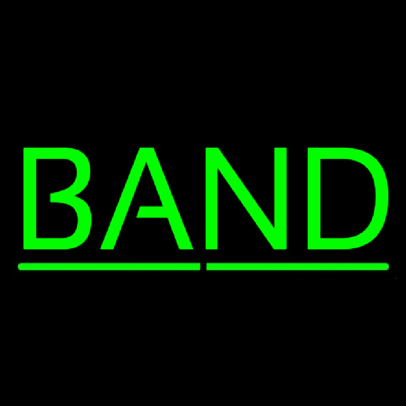 Green Band Neon Skilt