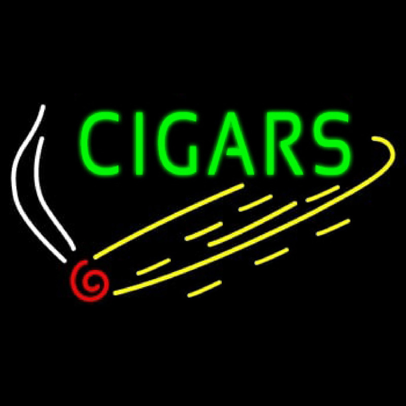 Green Cigars Neon Skilt