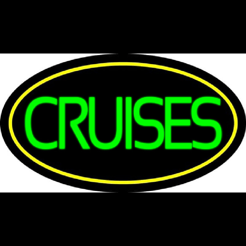 Green Cruises With Border Neon Skilt