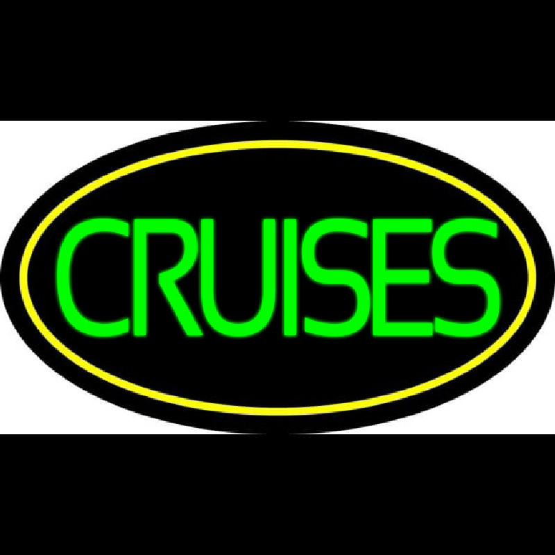 Green Cruises With Border Neon Skilt