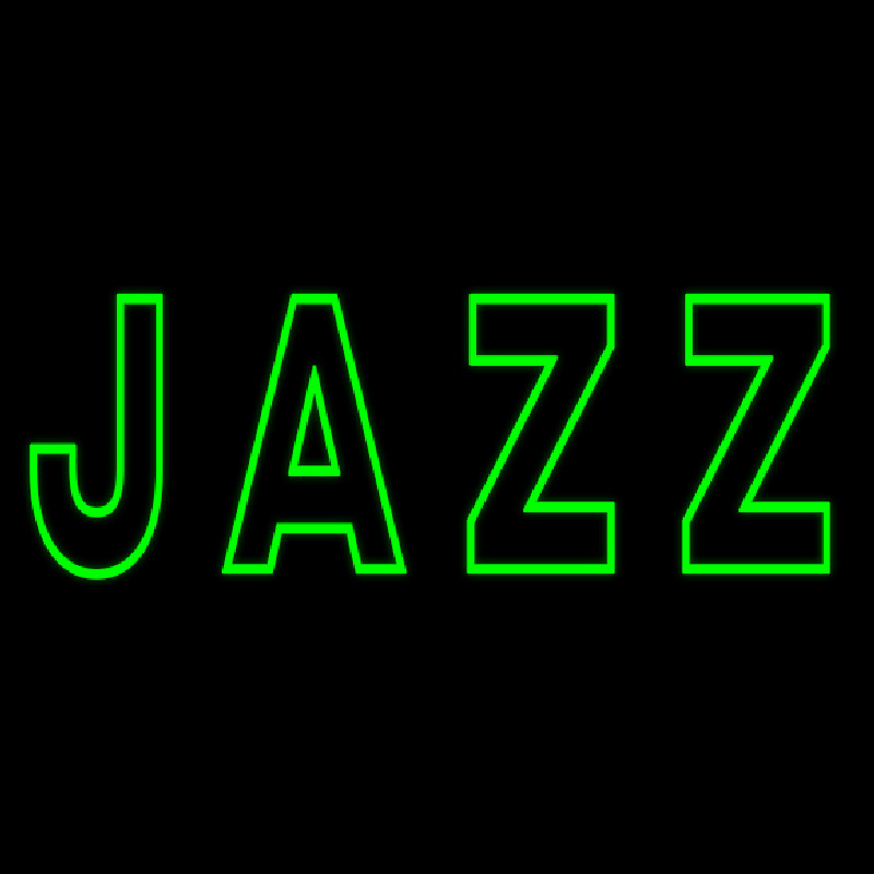 Green Jazz Block Neon Skilt