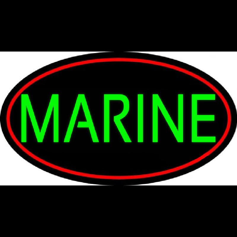 Green Marine Neon Skilt