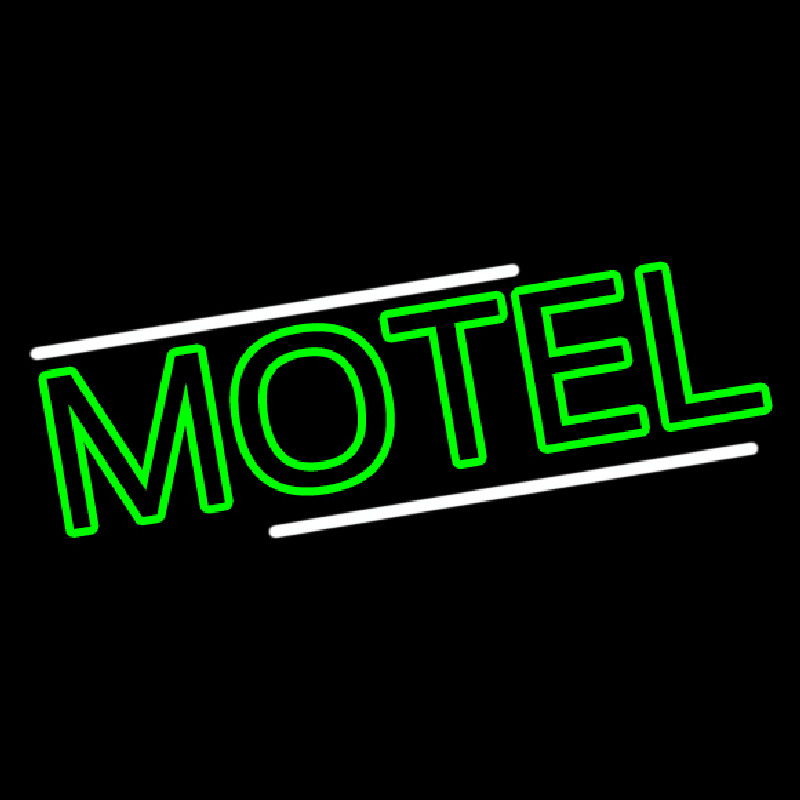 Green Motel Neon Skilt