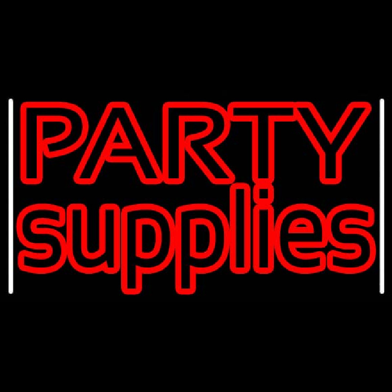 Green Party Supplies 2 Neon Skilt