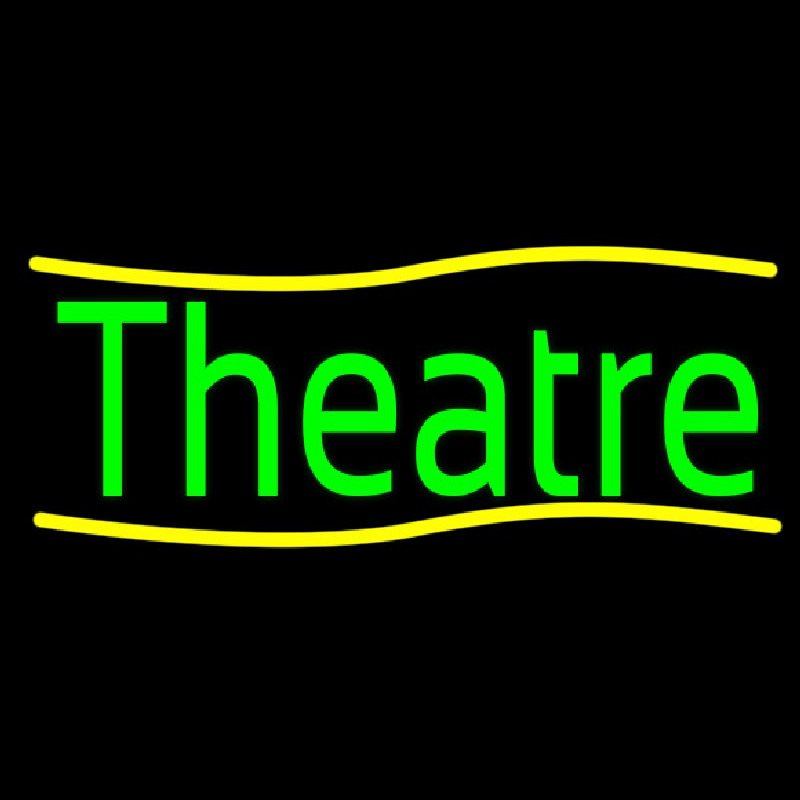 Green Theatre Neon Skilt