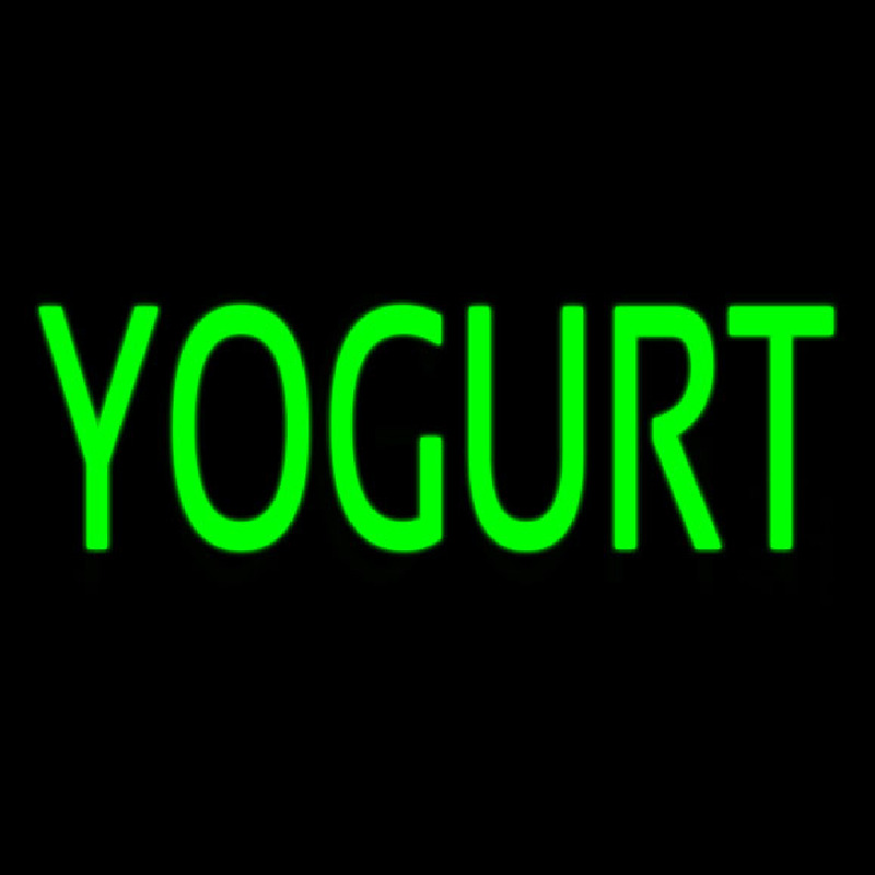 Green Yogurt Neon Skilt