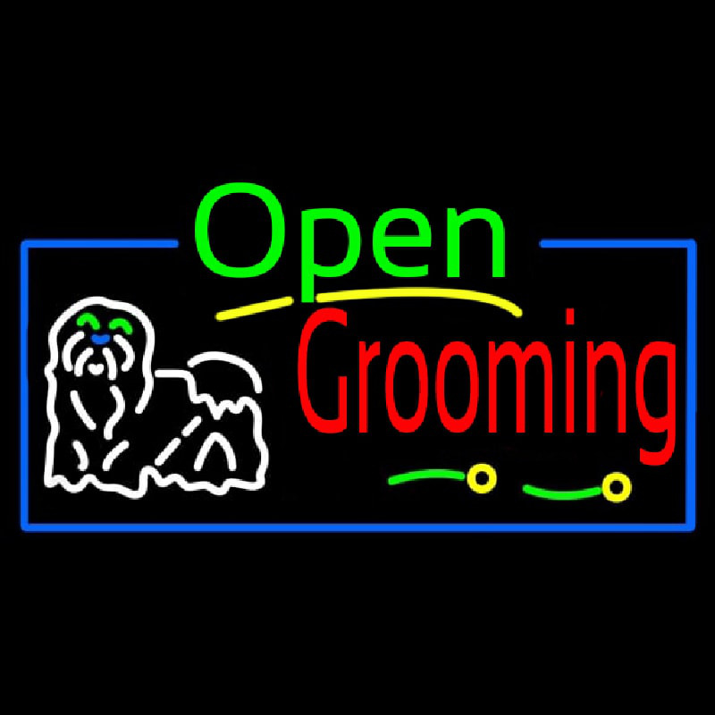 Grooming Neon Skilt