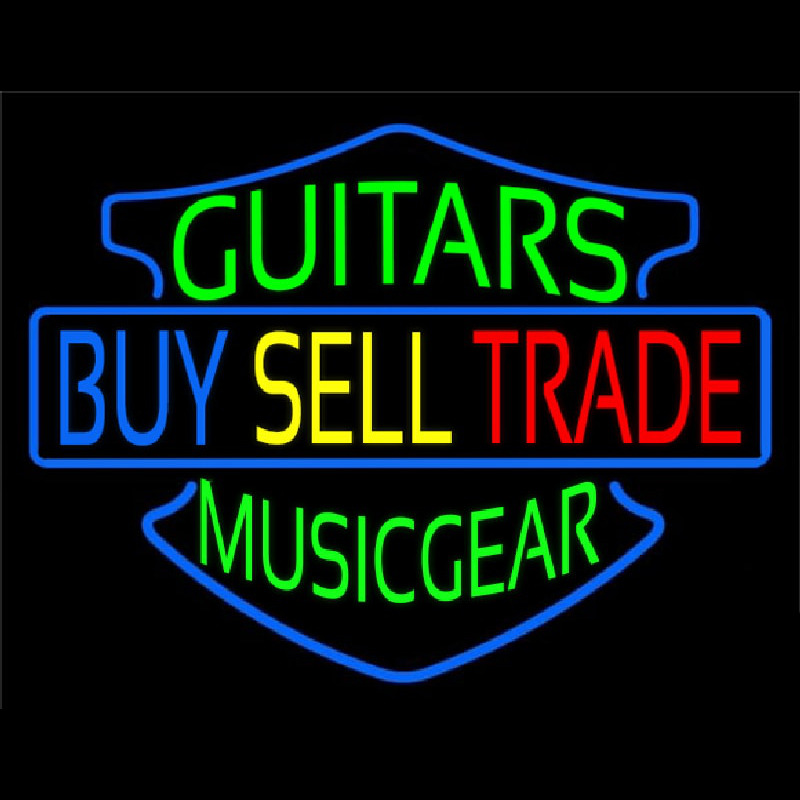 Guitars Buy Sell Trade Neon Skilt
