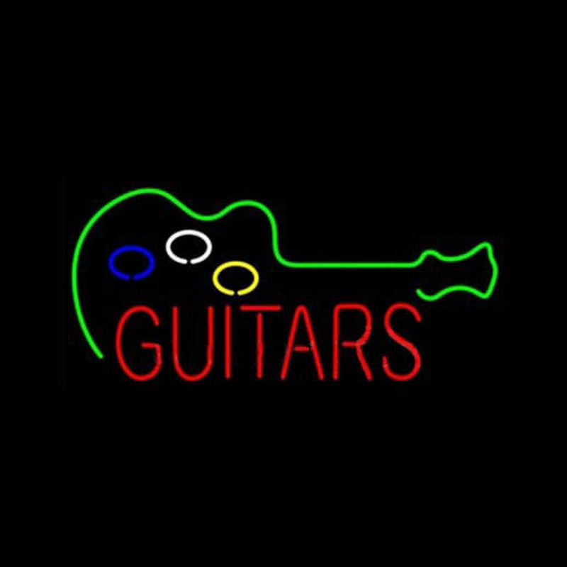 Guitars Neon Skilt