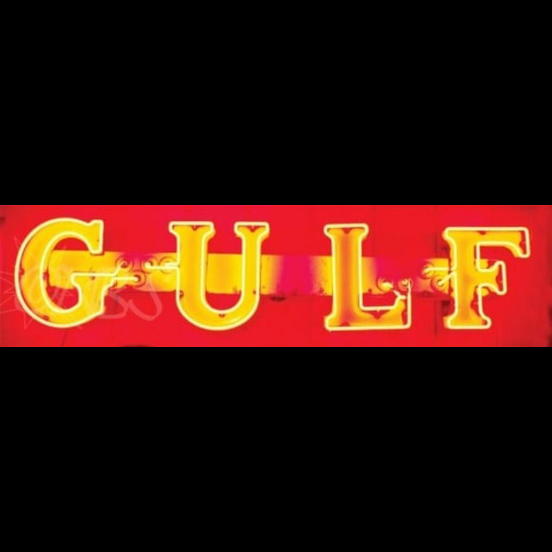 Gulf Gasoline Neon Skilt