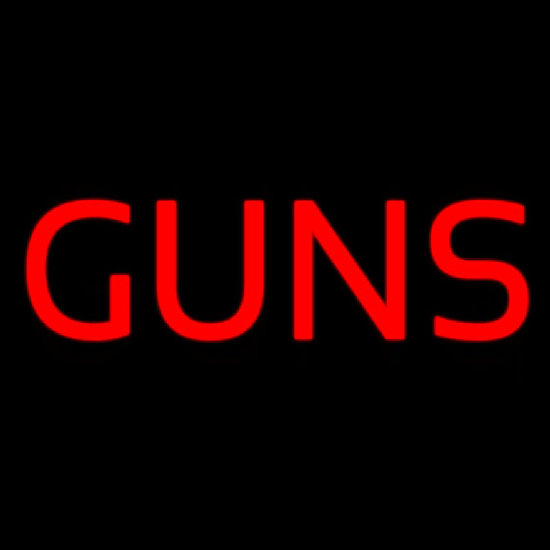 Guns Neon Skilt