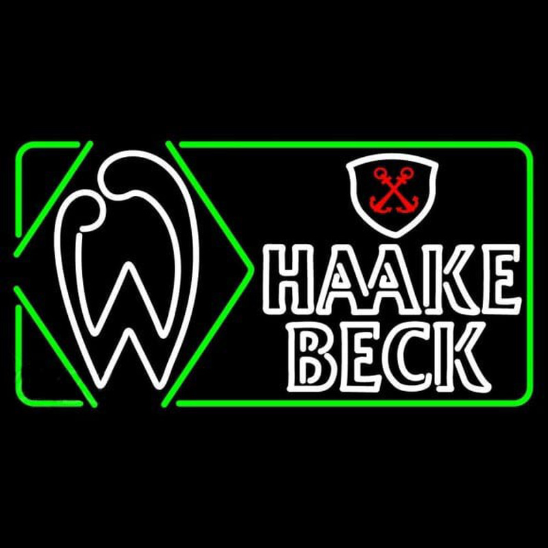 Haake Becks Beer Sign Neon Skilt
